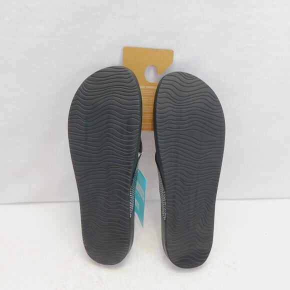 Reef Cushion Court Women's Snake Print Black Sassy Flip Flops Size 8 New - Picture 4 of 9